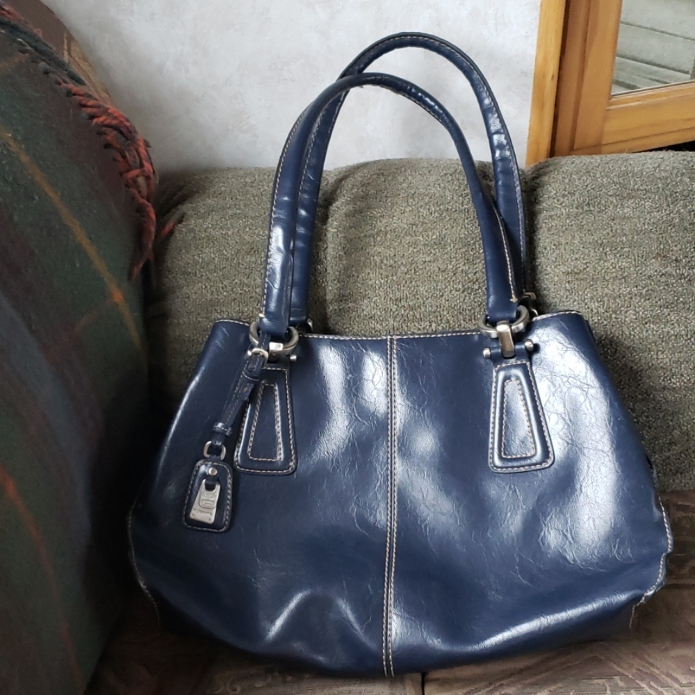 Liz Claiborne Blue Leatherlike Purse